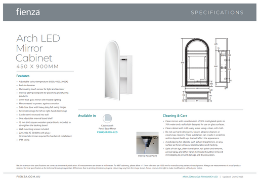 Product Specification Information
