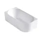 Attica Celine 1500 Matte White Bath with Overflow