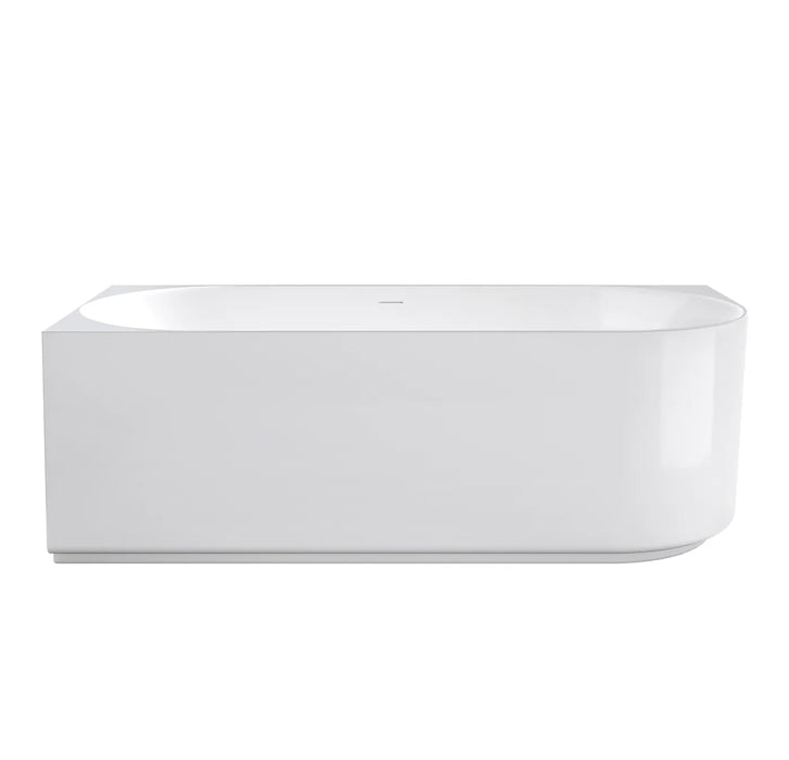 Attica Celine Left Corner 1700 Gloss White Bath with Overflow