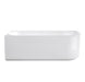 Attica Celine Left Corner 1700 Gloss White Bath with Overflow