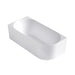 Attica Celine Left Corner 1700 Matte White Bath with Overflow 2