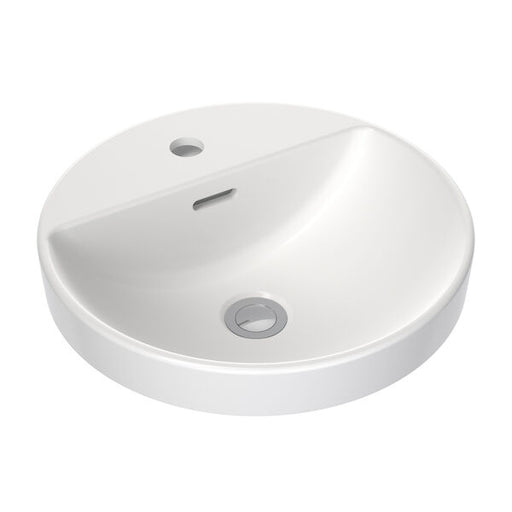 Caroma | Round Inset Basin with Tap Landing 400mm - 1 Tap Hole (White)