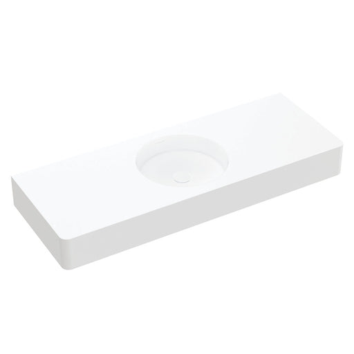 Fienza Encanto 1200 Solid Surface Wall Basin Centre Bowl (0 Taphole)
