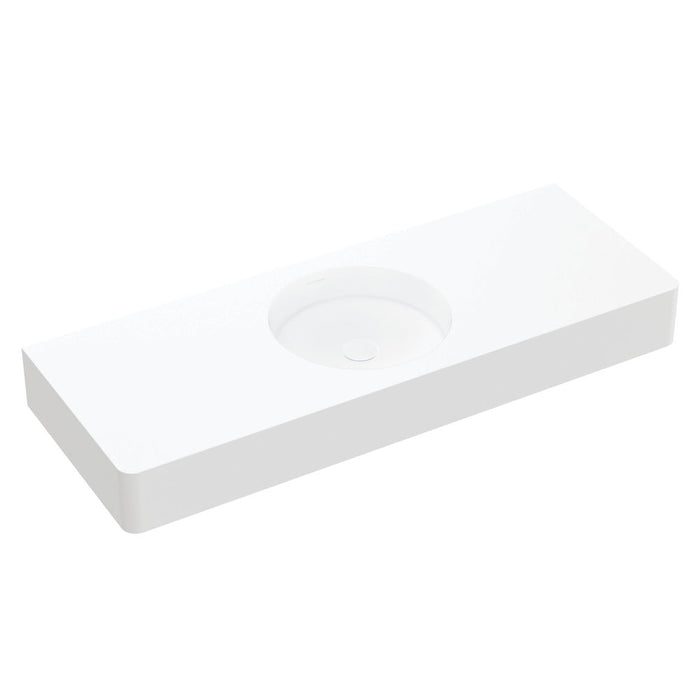 Fienza Encanto 1200 Solid Surface Wall Basin Centre Bowl (0 Taphole)