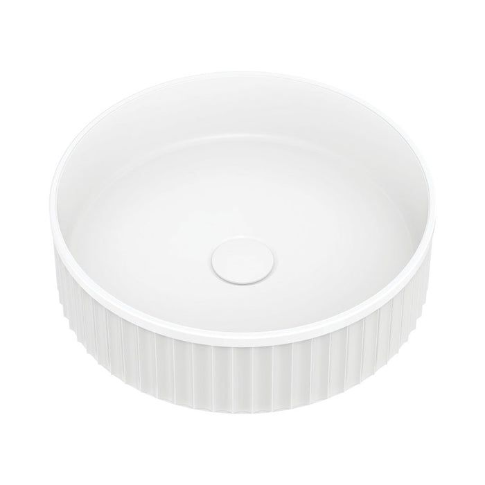 Fienza Minka Round Above Counter Basin (Matte White)