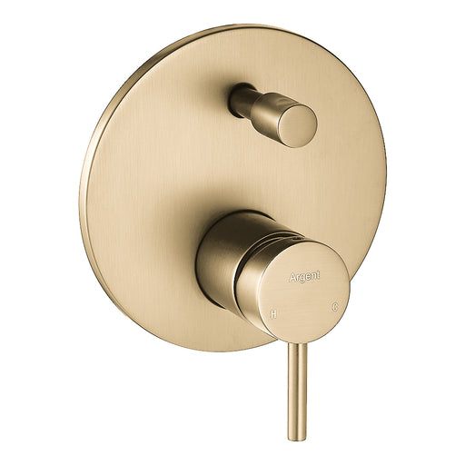 Grace Shower/Wall Diverter Mixer in Brushed Gold