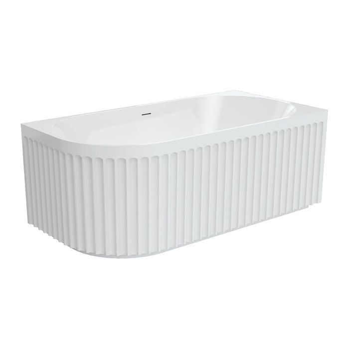 Fienza Eleanor Corner Acrylic Bath with Overflow - 1500mm (LHS)