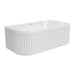 Fienza Eleanor Corner Acrylic Bath with Overflow - 1500mm (LHS)