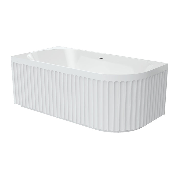 Fienza Eleanor Corner Acrylic Bath with Overflow - 1500mm (RHS)
