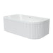 Fienza Eleanor Corner Acrylic Bath with Overflow - 1500mm (RHS)