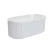 Fienza Eleanor Fluted Freestanding Acrylic Bath (1500mm)