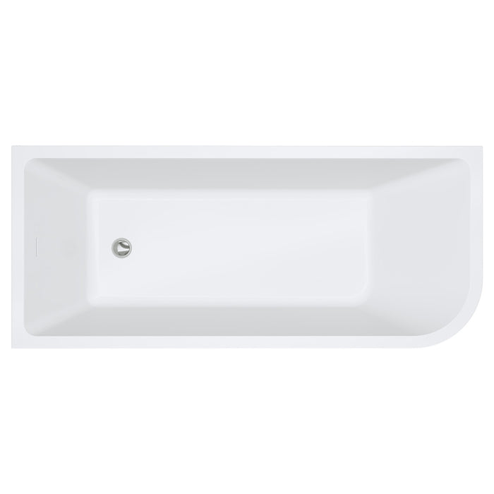 Fienza Hustle Corner Acrylic Bath
