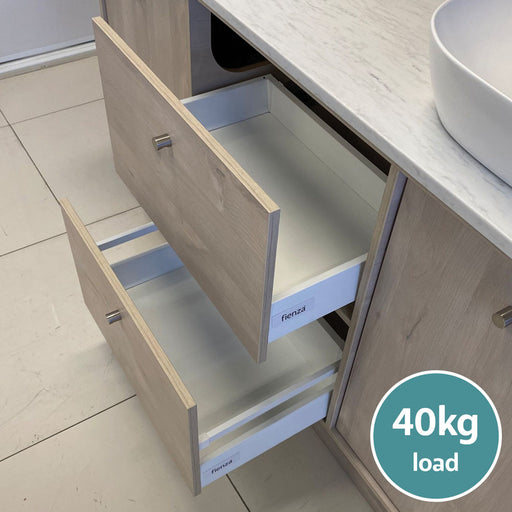 Close up view of the drawers