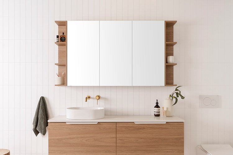 ADP Glacier Shelf Mirrored Cabinet 1500 (Multiple Colour Options)