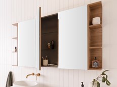 ADP Glacier Shelf Mirrored Cabinet 900 (Multiple Colour Options)