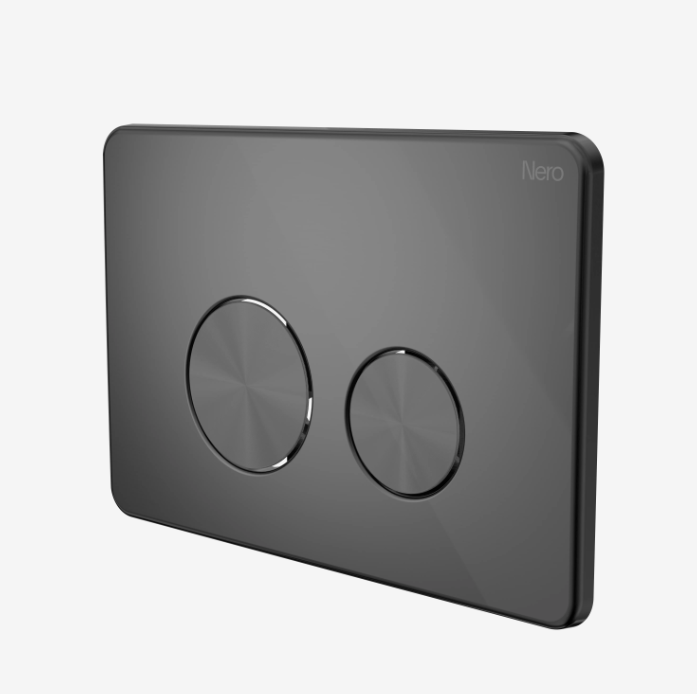 In Wall Toilet Push Plate (Graphite)