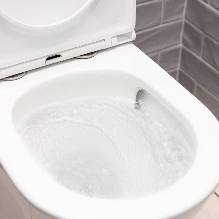 The innovative Tornado Flush ensures a quiet flushing sound
