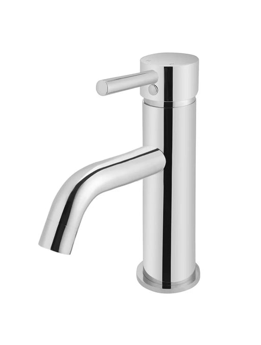Round Basin Mixer Curved (Polished Chrome)