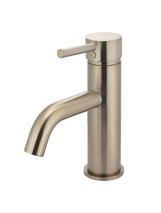 Round Basin Mixer Curved (Champagne)