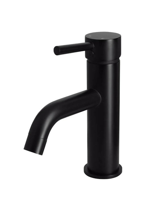 Round Basin Mixer Curved (Matte Black)