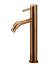 Piccola Tall Basin Mixer Tap with 130mm Spout (Lustre Bronze)