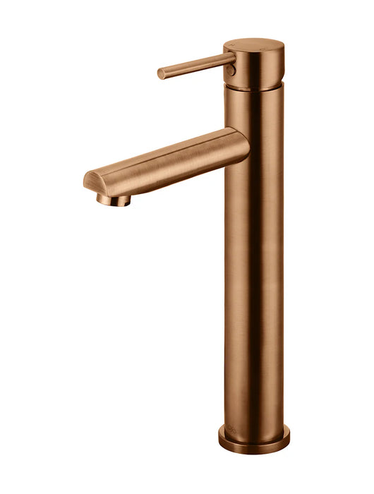 Round Tall Basin Mixer (Lustre Bronze)