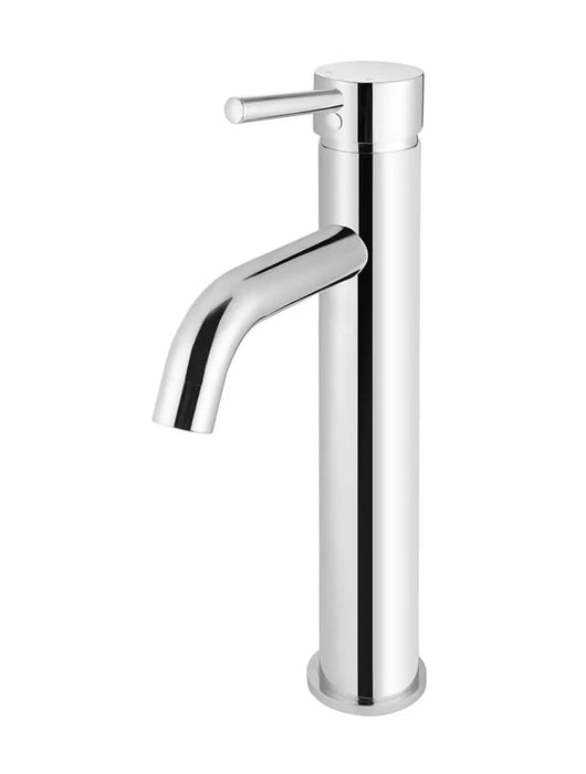 Round Tall Basin Mixer Curved (Polished Chrome)