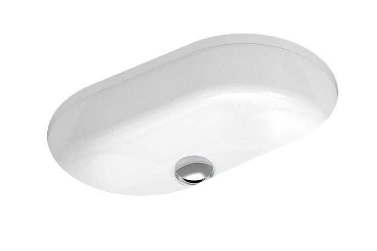 Mila Inset/Undercounter Basin Gloss White