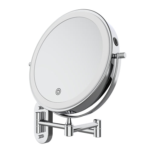 Swivel LED Magnifying Mirror (Chrome)