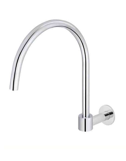 Round High-Rise Swivel Wall Spout (Chrome)