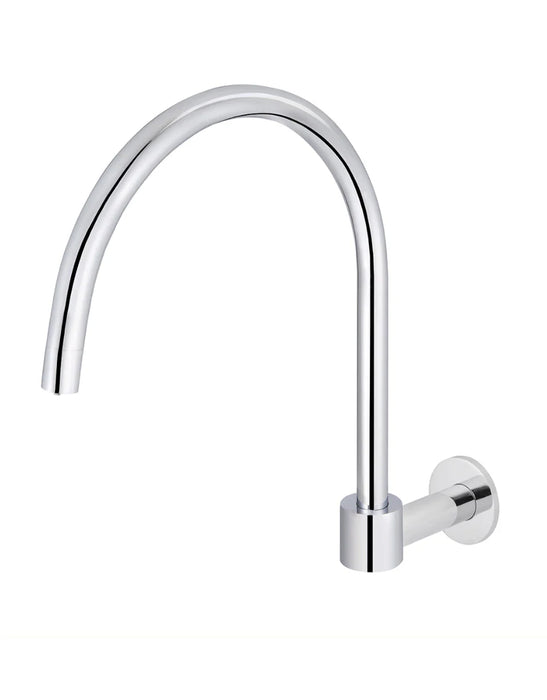 Round High-Rise Swivel Wall Spout (Chrome)