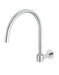 Round High-Rise Swivel Wall Spout (Chrome)