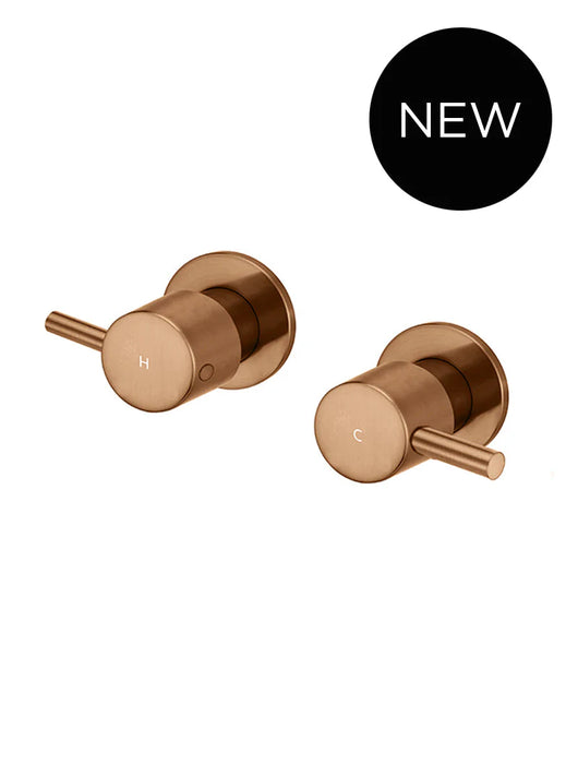 Meir Round Quarter Turn Wall Top Assemblies - Multiple Colour Options