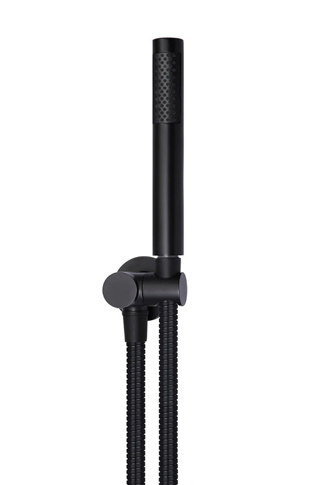 Meir Round Shower on Swivel Bracket (Matte Black)