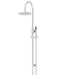 Round Gooseneck Shower Set with 200mm rose, Single-Function Hand Shower (Polished Chrome)