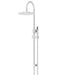Round Gooseneck Shower Set with 300mm rose, Single-Function Hand Shower (Polished Chrome)