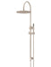 Meir Round Combination Shower Rail, 300mm Rose, Single Function Hand Shower (Champagne)