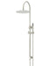 Round Gooseneck Shower Set with 300mm rose, Single-Function Hand Shower (PVD Brushed Nickel)