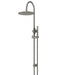 Meir Round Combination Shower Rail, 300mm Rose, Single Function Hand Shower (Shadow Gunmetal)