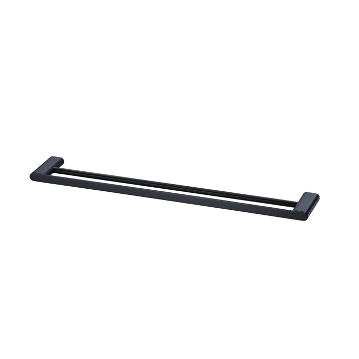 Oliveri Madrid Double Towel Rail 650mm (Matte Black)