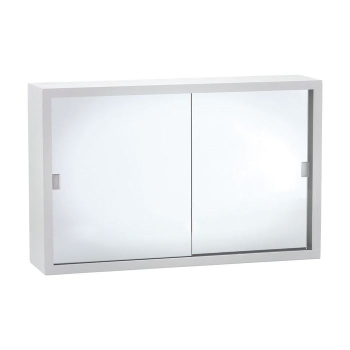 Fienza Metal Cabinet with Glass Mirror Doors