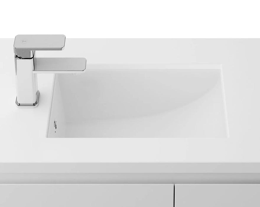 Timberline Mini Rectangle Under Counter Basin (White Gloss)