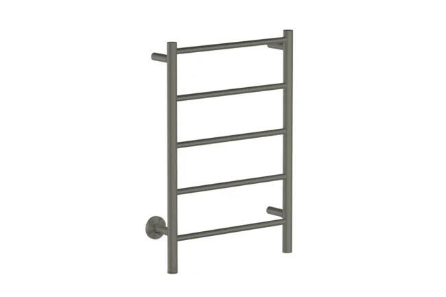 NATURAL 5 Bar 500mm Straight Heated Towel Rail with PTSelect Switch (Brushed Graphite)