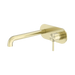 Zen SS316L Wall Basin/Bath Mixer 230mm Spout (Brushed Gold)