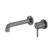 Zen SS316L Wall Basin/Bath Mixer Separate Back Plate 185mm (Graphite)