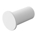 Mecca Slim Robe Hook (Matte White)