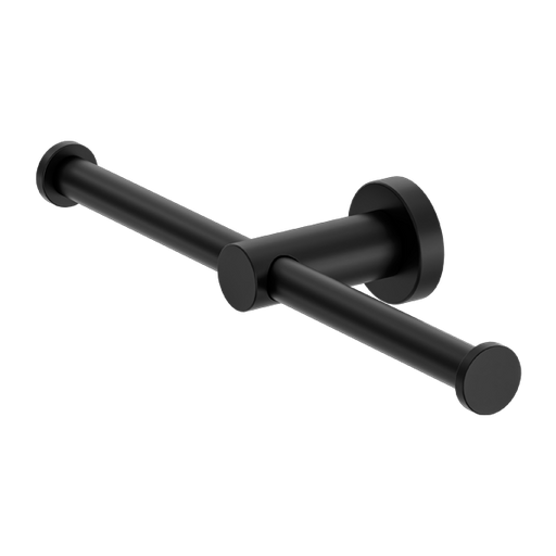 Mecca Double Toilet Roll Holder (Matte Black)
