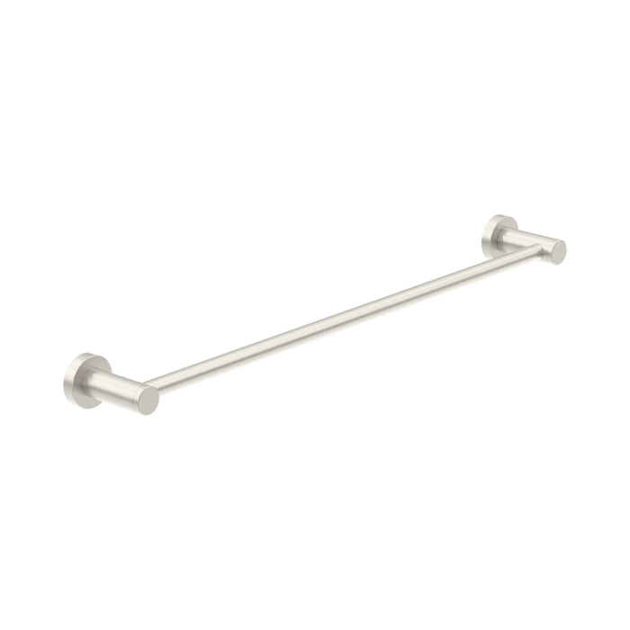 Dolce II Single Towel Rail 600mm (Brushed Nickel)