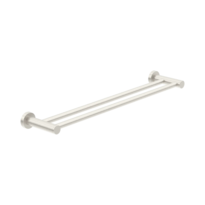 Dolce II Double Towel Rail 600mm (Brushed Nickel)