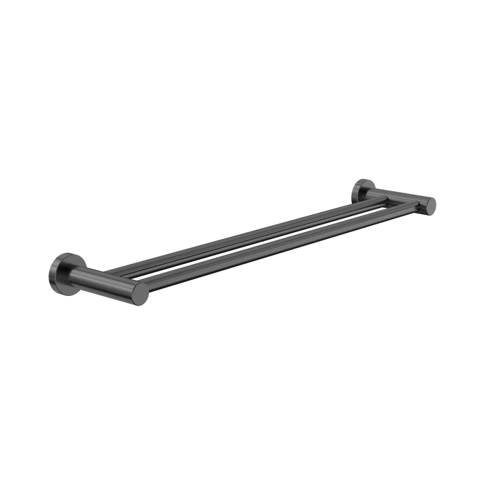 Dolce II Double Towel Rail 600mm (Gun Metal)